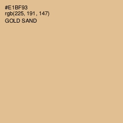 #E1BF93 - Gold Sand Color Image